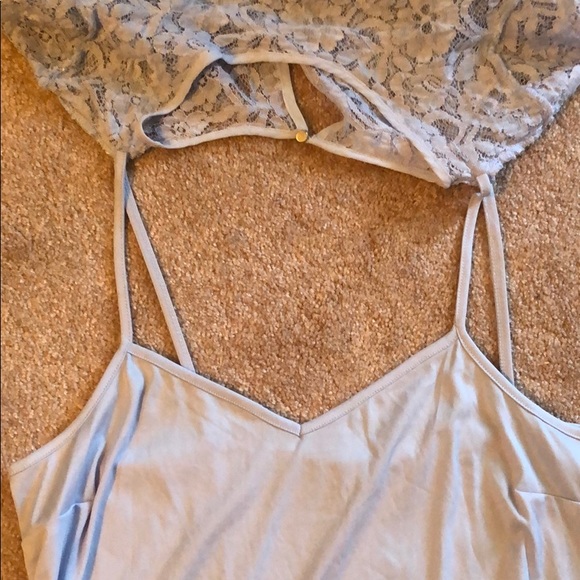 Motherhood Maternity blue lace top - Picture 4 of 5